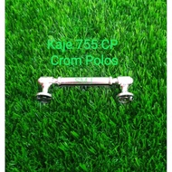 [Per PCS] KAJE 755 Plain Chrome Plastic Handle (C/P)