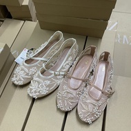 Mary Jane Embroidered Chinese Style Ballet Flats