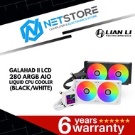 LIAN LI GALAHAD II LCD 280 ARGB AIO LIQUID CPU COOLER BLACK/WHITE