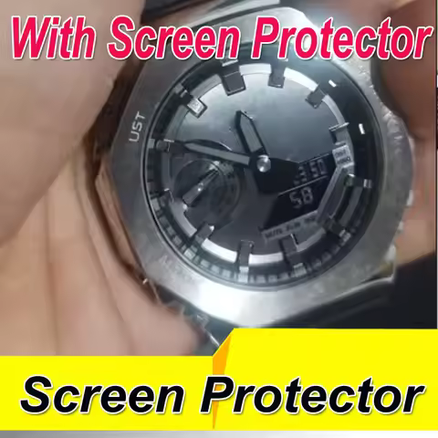 3Pcs For GA-2100 GA-2000 GA-2110 GM-2100 GMA-S2100 GA-2200 GA-B2100 GMA-S2100 Tempered Glass Screen 