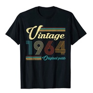Vintage 1964 Original Parts Funny 56Th Birthday Men T-Shirt Cotton T Shirt For Men Hip Hop