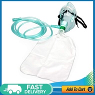 2 Packs Adult Non-Rebreather Oxygen Mask with 7 Foot Tubing &amp; Reservoir Bag - Size L Oxygen Tank Portable