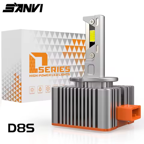 30pcs Upgrade LED Chips D8S D8R LED Headlight D1S D2S D3S D5S D8S D2R D3R D8R Xenon Lights Turbo Plu