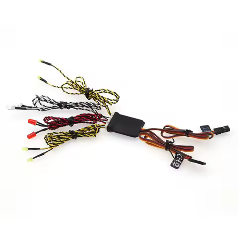 8 LED Light System Front&Rear Lamp Group Running/Turn/Brake Light for RC Crawler Traxxas TRX4 Axial 