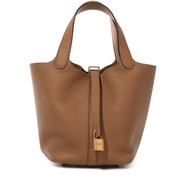 Hermès Biscuit Clemence Picotin Lock 18 Gold Hardware, 2023