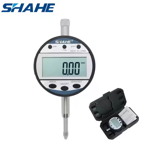 SHAHE 0-12.7 mm 0.01 Electronic Digital Indicator Precision Tools Digital Dial Gauge Digital Dial In