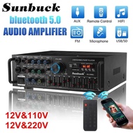 Sunbuck Audio Amplifier Bluetooth EQ Karaoke FM Radio 2000W - AS-336BU - Tinari