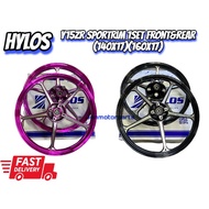 HYLOS Y15ZR YSUKU Y16 Y15  SPORTRIM SET HYLOS MOTORCYCLE RACING PARTS YAMAHA Y15 RIM SET #Sport Rim 