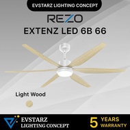 REZO EXTENZ LED 6B 66 inches DC Motor Ceiling Fan with Remote Control