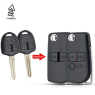 FANMAO Modified Remote Key Shell Case 2 Buttons For Mitsubishi Outlander Grandis Pajero Lancer Car Cover Right groove
