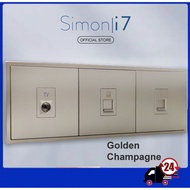 Simon i7 Series Switch  / Switches & Socket Outlet (GOLDEN CHAMPAGNE)
