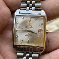 JAM KUNO SWISS TITONI AIRMASTER 77JEWELS TANK KOTAK ORIGINAL COSMOKING