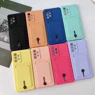With Card Holder Wallet Bag Casing for Samsung A13 A23 A33 A53 A52 A72 Card Holder TPU A21S Protecti