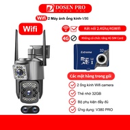DOSEN Camera Wifi V380 pro 4MP V86 4G I Đàm thoại 2 chiều I Phát hiện con người I Xoay toàn cảnh 360