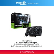 MSI GeForce RTX 5050 8G GAMING OC 8GB GDDR6 Graphics Card
