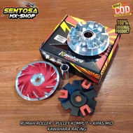 RUMAH ROLLER / PULLEY 1SET PLUS KIPAS KAWAHARA RACING DR MOTOR MIO SPORTY / MIO SMILE / NOUVO / FIN
