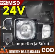 LAMPU KERJA ALAT BERAT/ LAMPU TEMBAK/ LAMPU SOROT FORKLIFT/ LAMPU KABUT TRUCK 24V