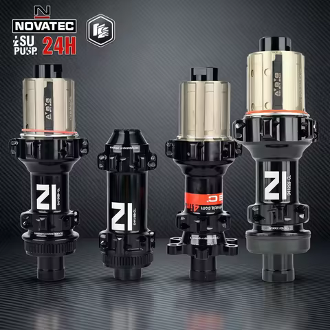 Novatec 24 Holes D411SB-CL D412SB-CL Road Bike Hubs Center Lock Bicycle Thru Axle 100x12 142x12mm A.