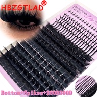 HBZGTLAD 60D-300D Bottom&Spiky Lashes Clusters Volume Individual Lashes Cluster Extensions Spikes La