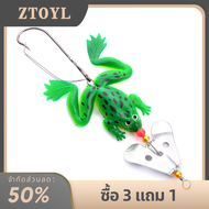 ZTOYL เหยื่อปลอมลอยน้ำได้6g เหยื่อปลอมแบบนิ่ม เหยื่อปลอมแบบกบตอร์ปิโดชีวเมติกส์เหยื่อตกปลาอุปกรณ์ตกปลา