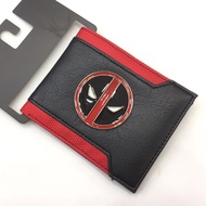 Marvel Deadpool Batman Superman Spiderman Cartoon Boy Girl Card PU Leather Short Wallet ID Student P