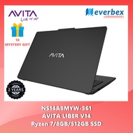 (PRE-Order) Avita Liber V14 R7/i5 Laptop (Ryzen 7/Intel i5 | 8GB | 512GB SSD | 14'' FHD)