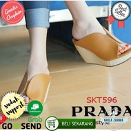 LS08 TAN WEDGES SANDALS