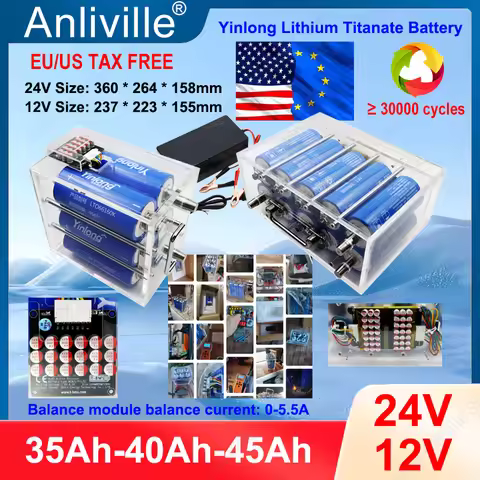 12V/24V 35Ah/40Ah/45Ah Silver Dragon Lithium Titanate Battery with Ultra Long Cycle Suitable for Car
