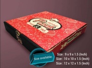 Pizza Box (2 designs) (9x9x1.5)(10x10x1.5)(12x12x1.5)