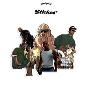 STICKER PACK EDITION "GTA" CASUAL STICKER/ CASUAL FOOTBALL STICKER/ AESTHETIC STICKER/ RANDOM STICKE