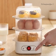 Two/Three-Layer Electric Egg Boiler Cooker 6 Eggs Portable Egg Boiler Egg Cooker Breakfast Machine K