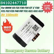New 84102447710 8V 330mAh 2.64Wh Emergency Rescue Battery for BMW X3 F25 F30 F34 GT 1' F20 F21 F22 F
