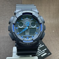 Casio GA-100-1A2 Men G Shock Water Resistant  Black Strap Watch GA-100-1A2DR