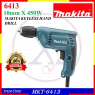 MKT-6413  [100% ORIGINAL MAKITA] MAKITA 6413 KEYLESS HAND DRILL 10MM X 450W