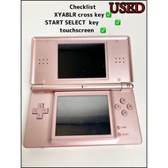 Nintendo DS Lite USG-001 (Metallic Rose ) With Stylus console operation check
