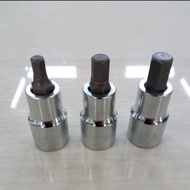 MATA Socket Bit Socket Wrench/ L Hex Bit Socket 1/2" WIPRO H6 X 55 mm