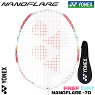 YONEX NANOFLARE 70 Badminton Racket Full Carbon Single 4U 26Lbs 83g Energy Boost Cap BPSI Yonex Rack