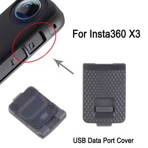 For Insta360 X3 USB Data Port Cover Replacement, For Insta360 X3 Action Camera USB Interface Protect