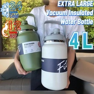 4000ml Large Capacity Water Bottle Vacuum Insulated Stainless Steel Drinking Tumbler hot and cold