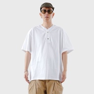 Noforty Project Oversize Collarless Tshirt Grawn White