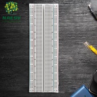 NAESV MB-102 Breadboard, U Shape Red & Blue Wires 830-Hole Breadboard, Jumper Cable Wire Set 830 Tie