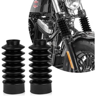 39mm Motorcycle Front Fork Covers Guards Rubber Gaiters Gators Shock Boots Shock Absorber For Harley