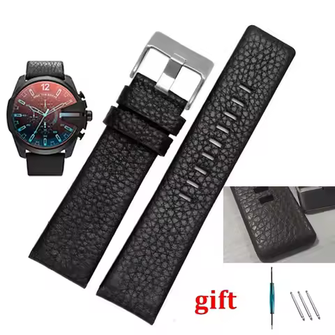 18mm 22mm 24mm 26mm 28mm 30mm 32mm Surface Cowhide For Diesel DZ4542 4323 7313 7395Watchband Watch S