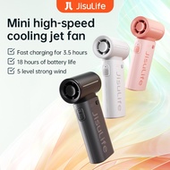 JISULIFE Portable Mini Fan Life9 5000mAh Turbo Jet Rechargeable Fans for Travel