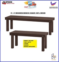 [READY STOCK KEDAH] Beyond Furniture 3ft / 4.5ft Wooden Bench Chair Long Garden Bench Kerusi Bangku 