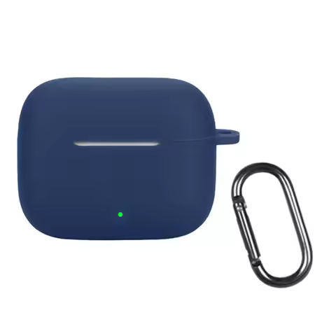 For Oppo Enco Buds3 Pro Silicone Case Wireless Earphones Protective Cover with Anti-Lost Buckle - Da