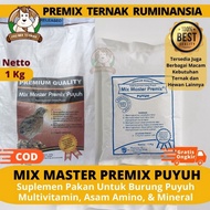 MIX MASTER PREMIX PUYUH 1 KG Pemacu Produksi Telur Like Puyuh Medi Egg