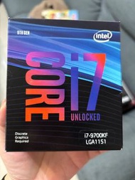 二手 英特爾 Intel i7 9700KF LGA1151 CPU 處理器 升級更換 8核心