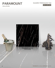 Granit Lantai Atena Marble Series - Paramount Dark Black 60x60 kw 1