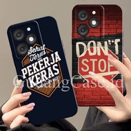 Casing For Itel A50 A70 A60 RS4 P40 P55 S23 S23+ 4G 5G Case Flexible Procamera Motif Cool Words Phon